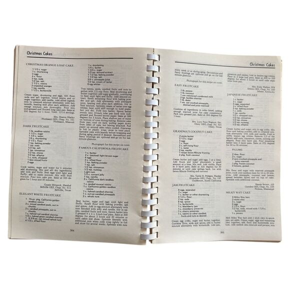 1970 Eastern Star Holiday Cookbook Montgomery AL Vintage Spiral VG Community - Picture 5 of 8